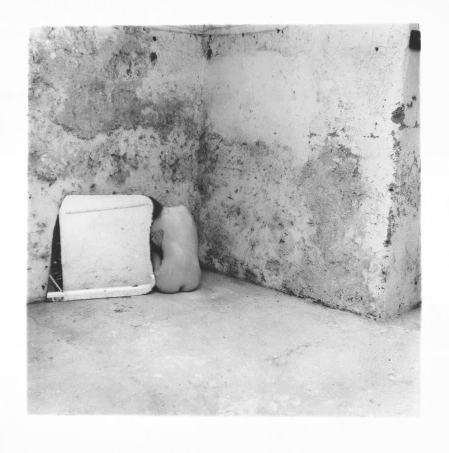 Self-Deceit #6, Rome, Italy 1978 silver gelatin Estate print, edition of 40 9.0 x 9.0 cm (image size) 44.9 x 44.3 cm (framed size)